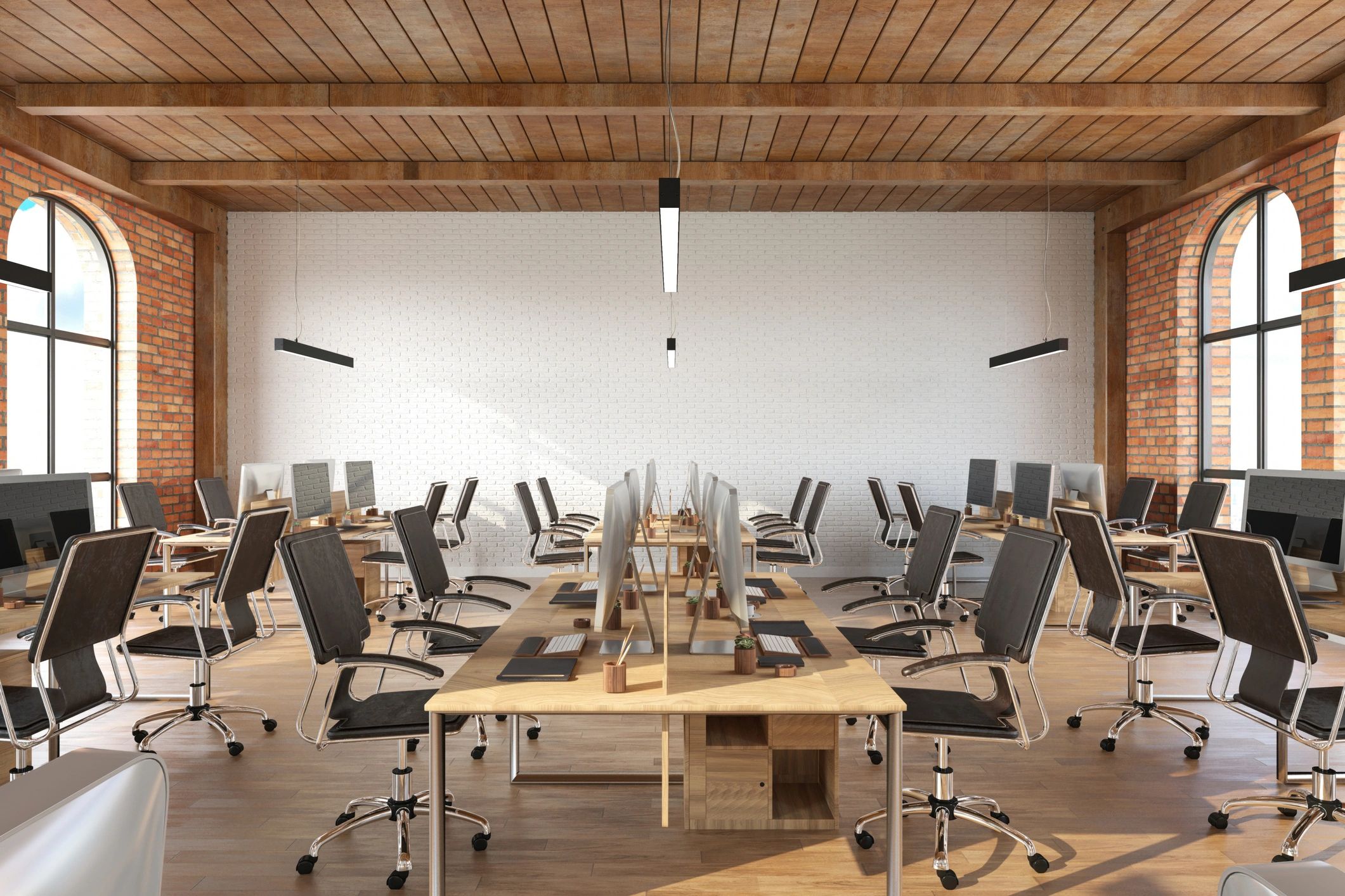 Open plan office interior representing modern digital infrastructure workspace
